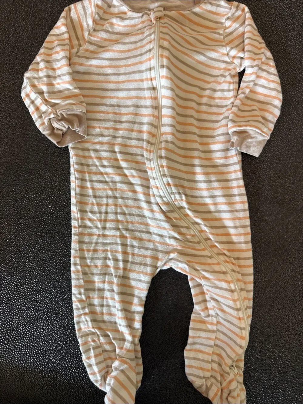 Baby Mixed Pajama Bundle - Mint & Cream Stripes with Animal Prints Angel Dear